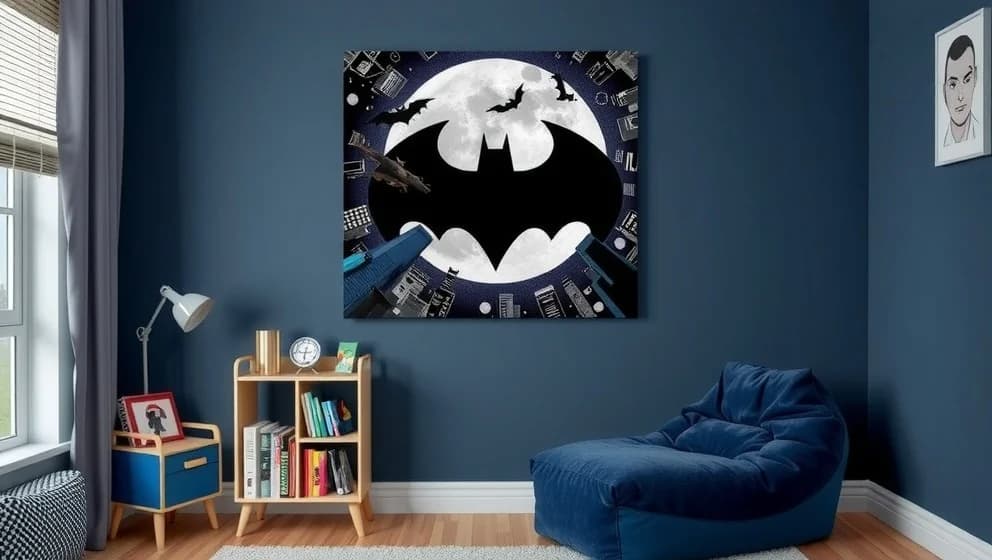 Batman poster barn för coola barnrum