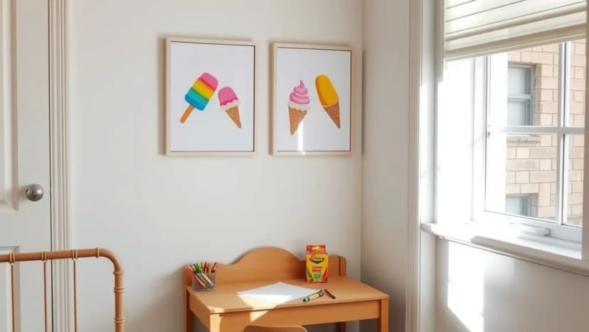 Glass poster barn som förvandlar rummet