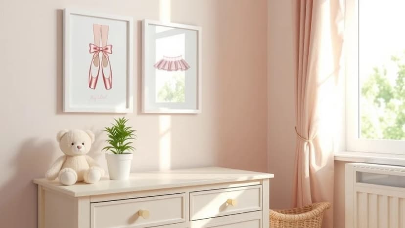 Poster ballerina barn för vackra barnrum