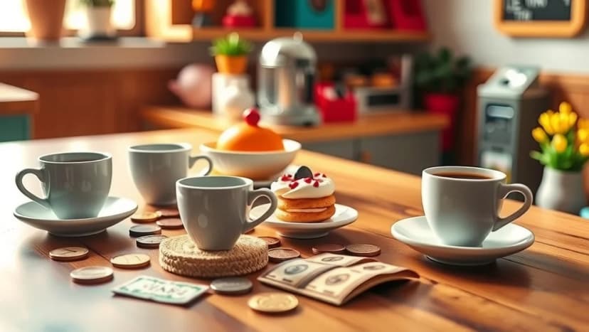 Prislista cafe poster barn för hemmet